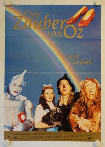 Der Zauberer von Oz originales deutsches Filmplakat (R90s)